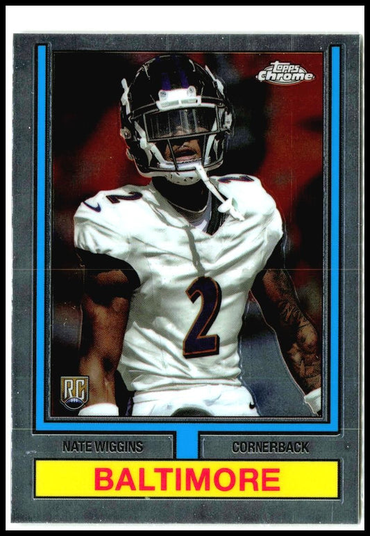 2024 Topps Chrome 1974 Topps Football #74TF-15 Nate Wiggins Baltimore Ravens