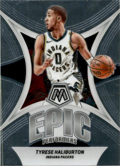 2023-24 Mosaic Epic Performers #4 Tyrese Haliburton Indiania Pacers