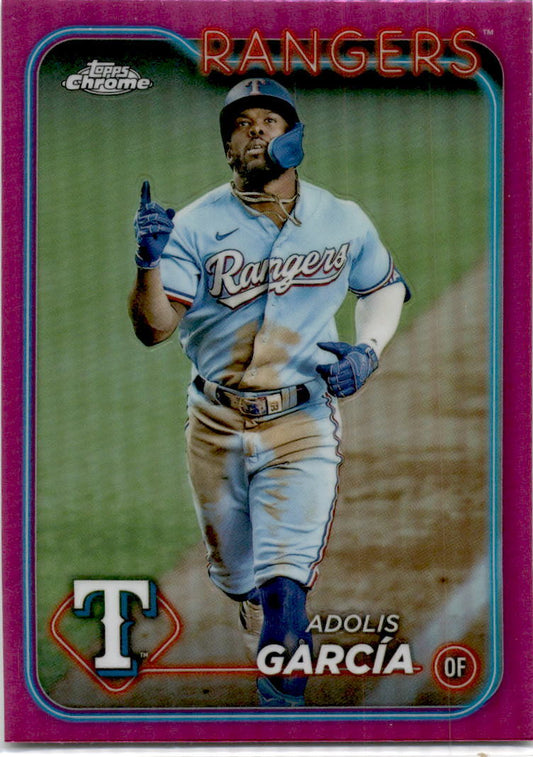 2024 Topps Chrome Pink Refractor #114 Adolis García
