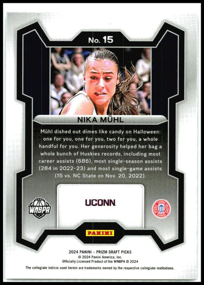 2024 Panini Prizm Draft Picks #15 Nika Mühl Connecticut Huskies