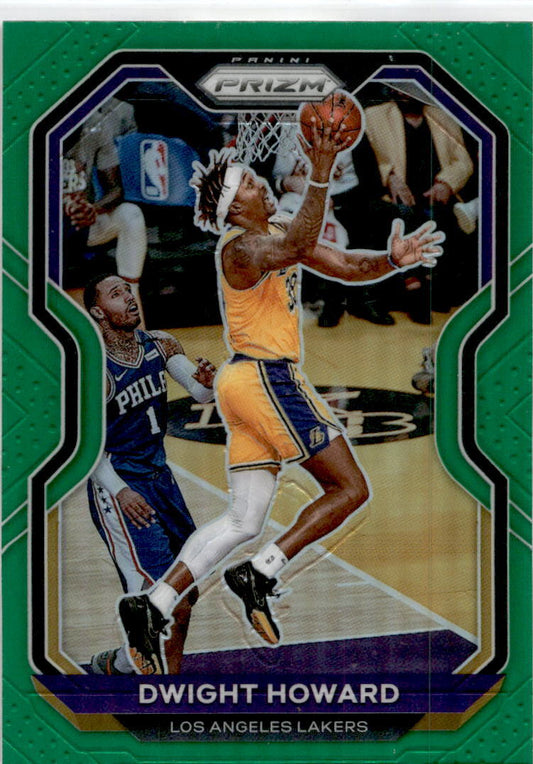 2020-21 Panini Prizm Green Prizms #175 Dwight Howard Los Angeles Lakers