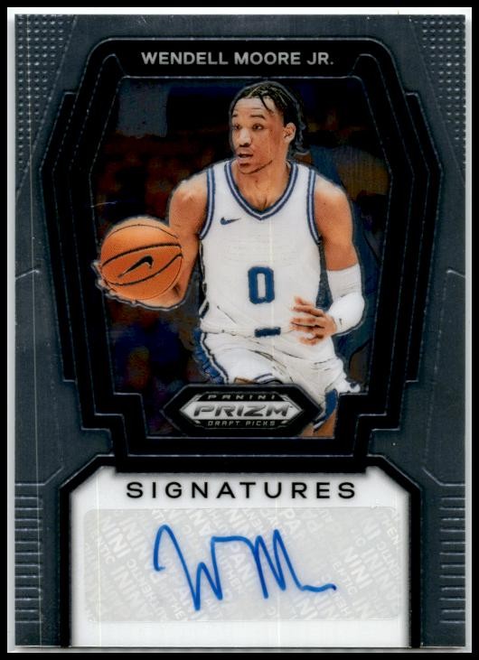 2024 Panini Prizm Draft Picks Signatures #S-WMJ Wendell Moore Jr. Auto Hornets