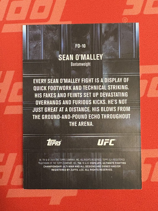 2025 Topps Knockout UFC Fight DNA Blue #FD-10 Sean O'Malley #/50