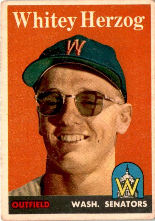1958 Topps #438 Whitey Herzog Washington Senators