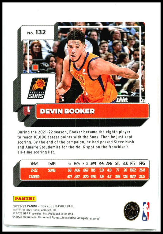 2022-23 Donruss #132 Devin Booker Phoenix Suns