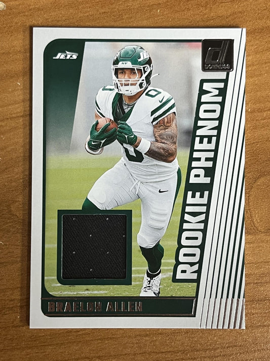 2024 Donruss Rookie Phenom Jerseys #RPJ-BAL Braelon Allen New York Jets