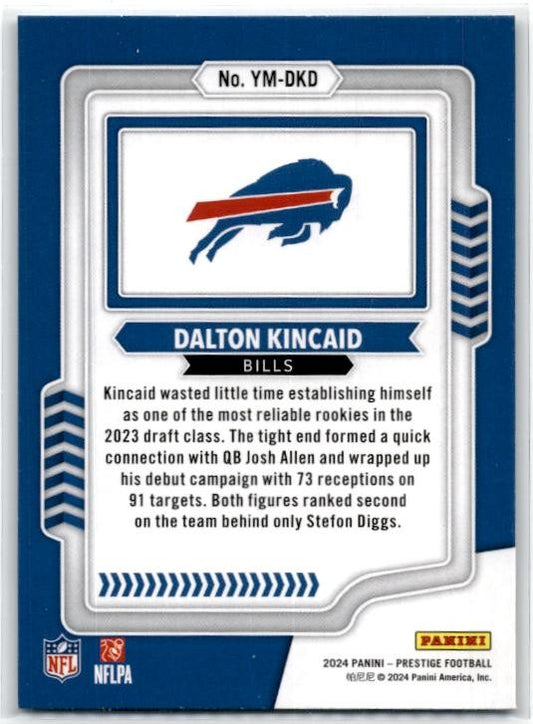 2024 Panini Prestige Youth Movement #YM-DKD Dalton Kincaid Buffalo Bills