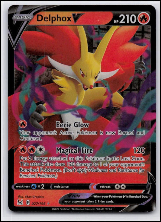 SWSH11: Lost Origin #027/196 Delphox V