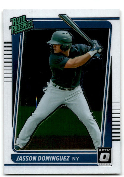2021 Donruss Optic Rated Prospect Jasson Dominguez Rookie New York Yankees #RP11