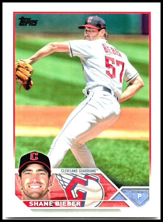 2023 Topps #298 Shane Bieber Cleveland Guardians