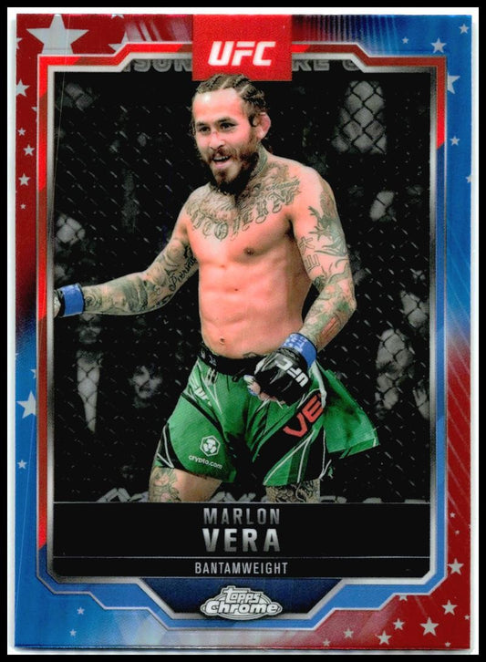 2025 Topps Chrome UFC Red Blue #151 Marlon Vera