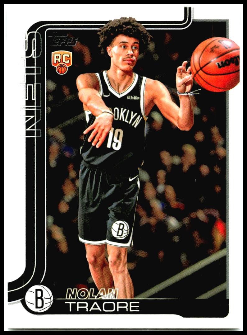 2025-26 Topps #219 Nolan Traore Rookie Brooklyn Nets