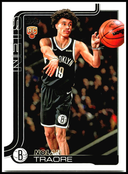 2025-26 Topps #219 Nolan Traore Rookie Brooklyn Nets