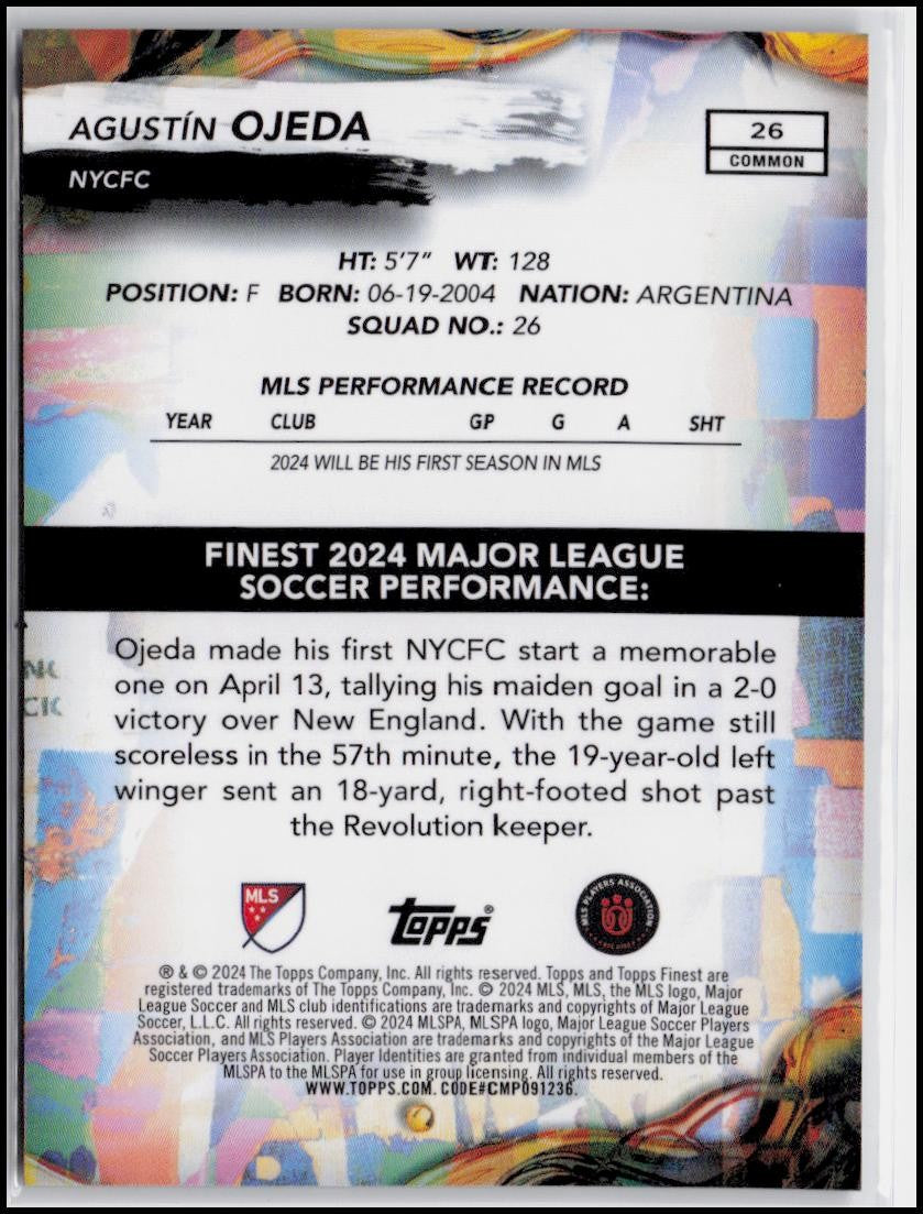 2024 Finest MLS #26 Agustín Ojeda