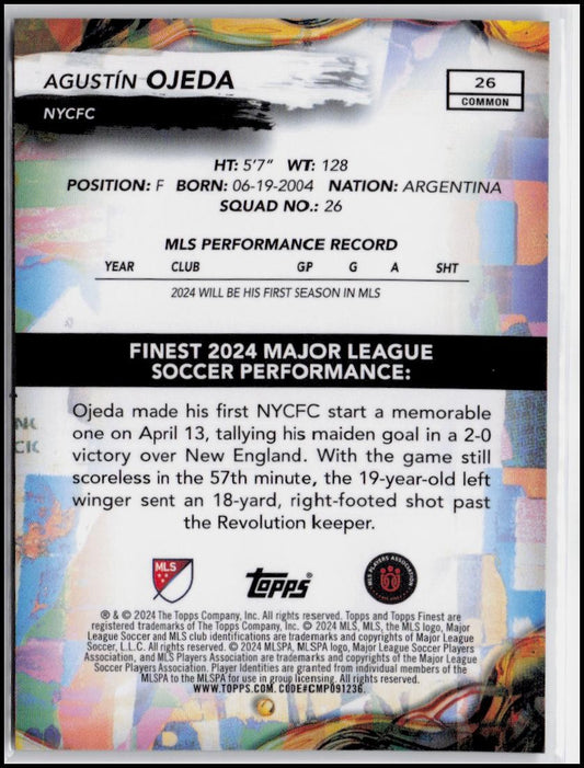 2024 Finest MLS #26 Agustín Ojeda