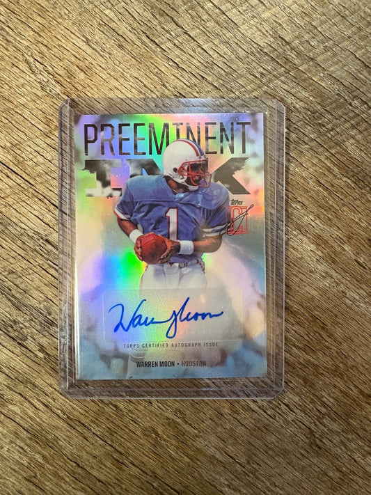 2024 Topps Signature Class Preeminent Ink PI-WM warren Moon Auto Houston Oilers