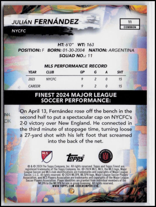 2024 Finest MLS #11 Julián Fernández