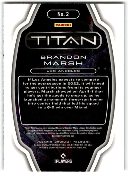2022 Chronicles Titan Brandon Marsh Rookie Los Angeles Angels #2