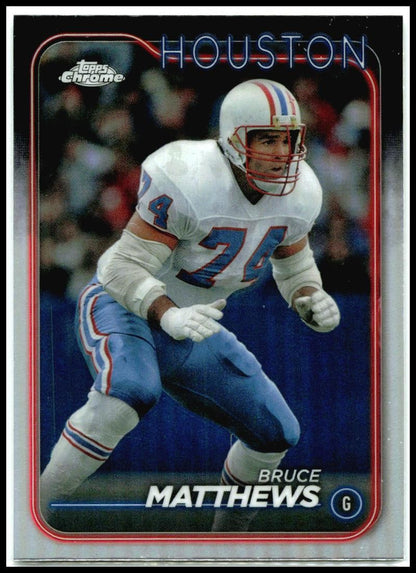 2024 Topps Chrome Refractor #190 Bruce Matthews Houston Oilers