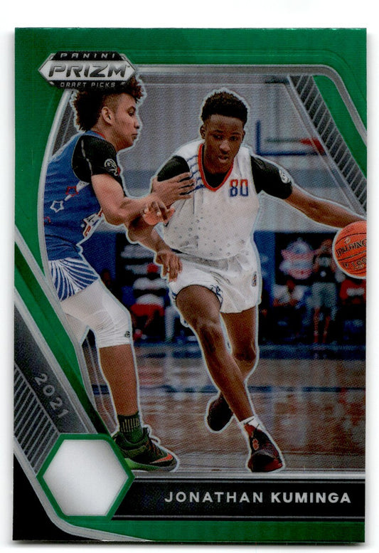 2021-22 Green Prizm Jonathan Kuminga Golden State Warriors #5