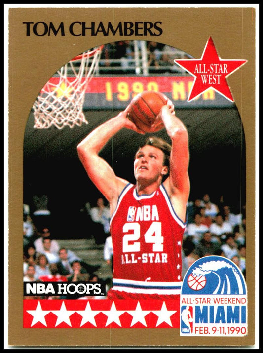1990-91 Hoops #15 Tom Chambers Phoenix Suns