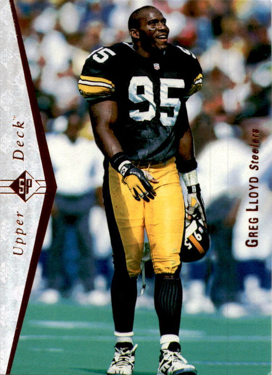 1995 SP #186 Greg Lloyd Pittsburgh Steelers
