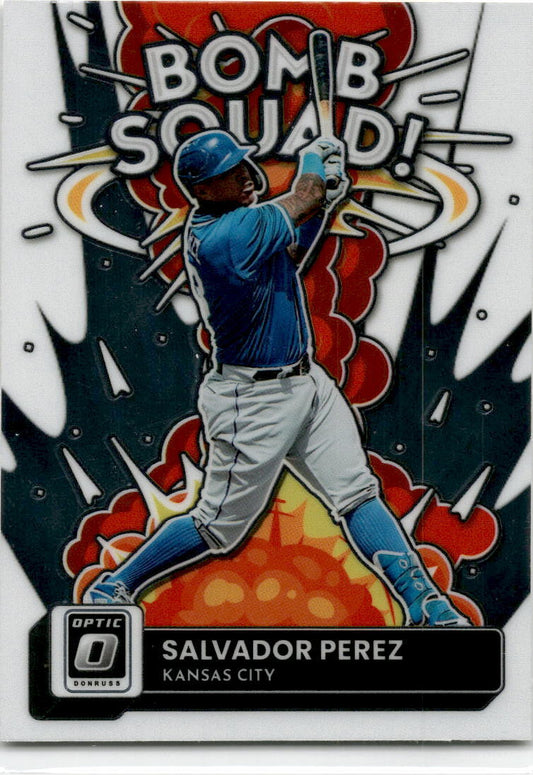 2022 Donruss Optic Bomb Squad #BS-1 Salvador Perez Kansas City Royals