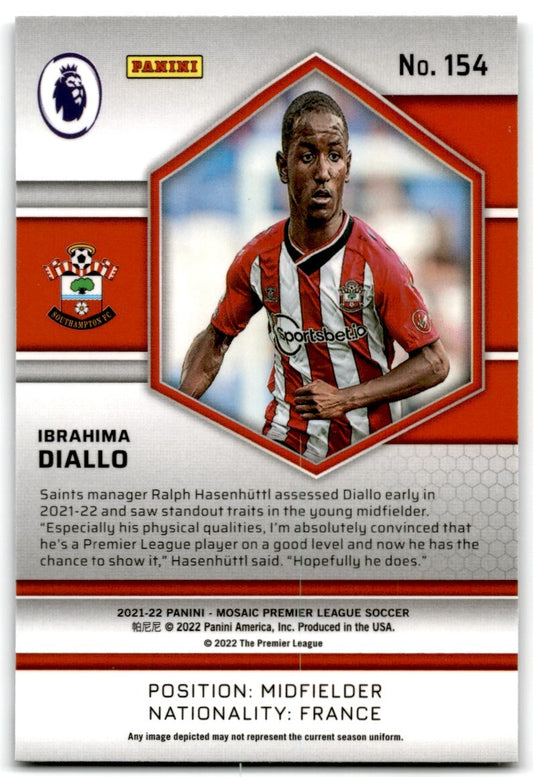 2021 Mosaic Ibrahima Diallo Rookie Southampton #154
