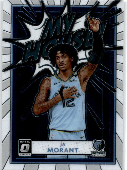 2020-21 Donruss Optic My House #3 Ja Morant Memphis Grizzlies