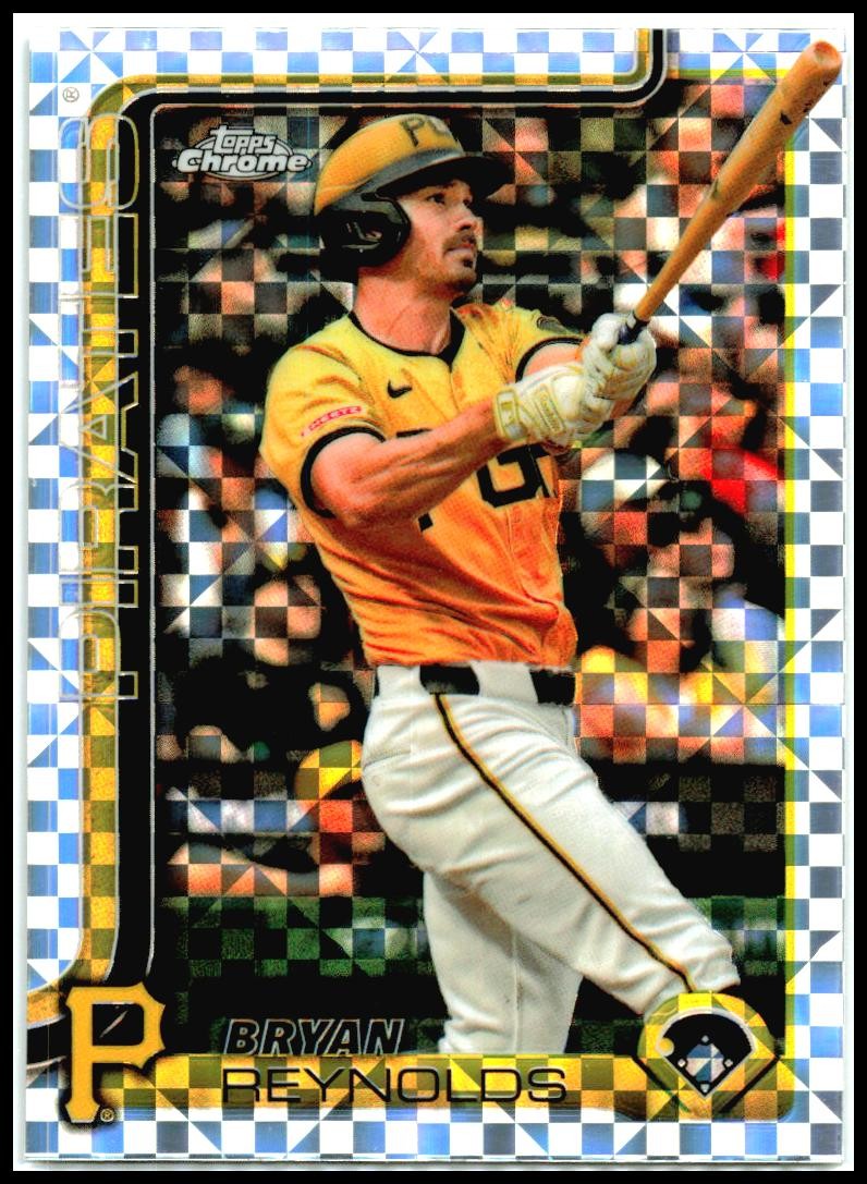 2025 Topps Chrome X-Fractors #9 Bryan Reynolds Pittsburgh Pirates