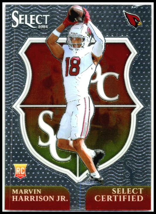 2024 Panini Select Select Certified Rookies #5 Marvin Harrison Jr. Cardinals
