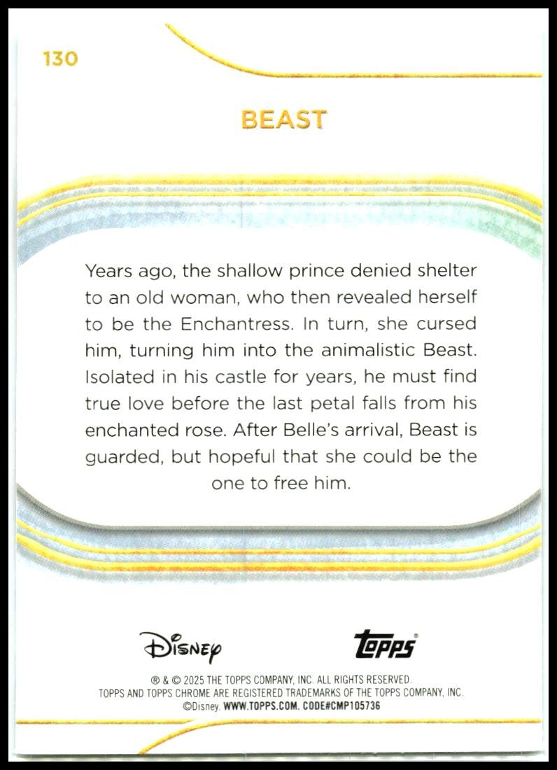 2025 Topps Chrome Disney #130 Beast