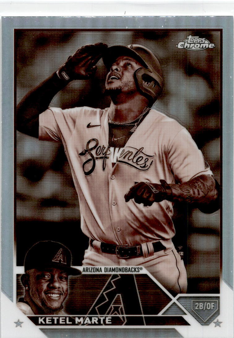 2023 Topps Chrome Sepia Refractor #130 Ketel Marte Arizona Diamondbacks