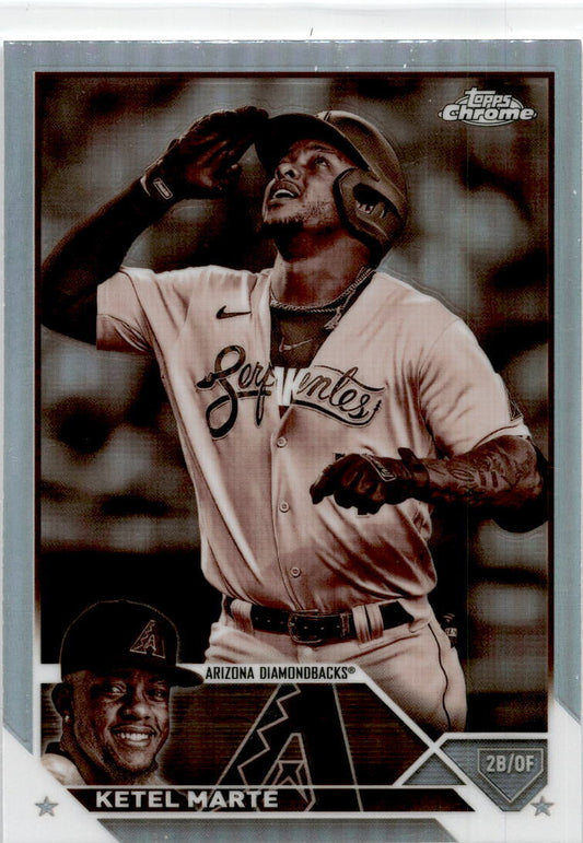 2023 Topps Chrome Sepia Refractor #130 Ketel Marte Arizona Diamondbacks