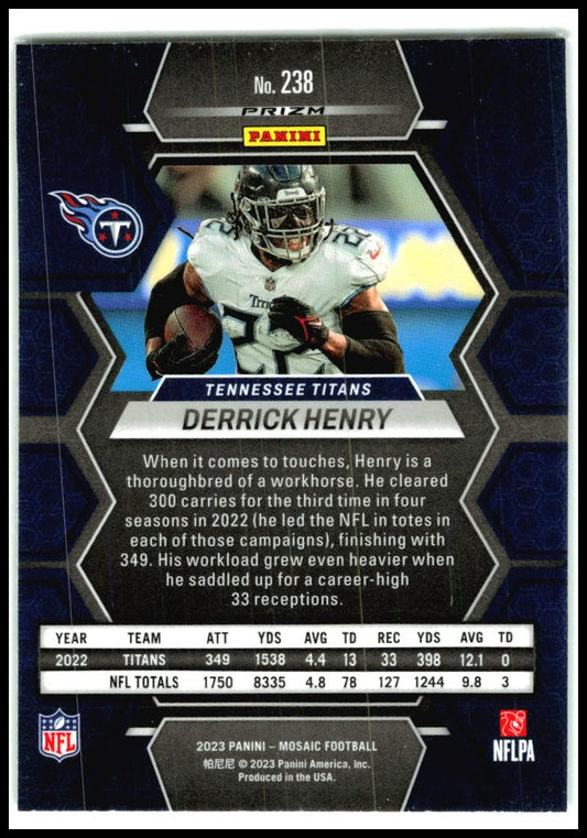 2023 Panini Mosaic Green Mosaic #238 Derrick Henry Tennessee Titans