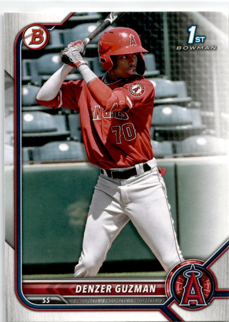 2022 Bowman #BP-138 Denzer Guzman Los Angeles Angels