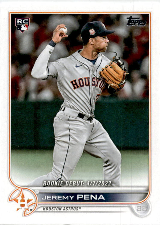 2022 Topps Update #US276 Jeremy Pena RC Houston Astros