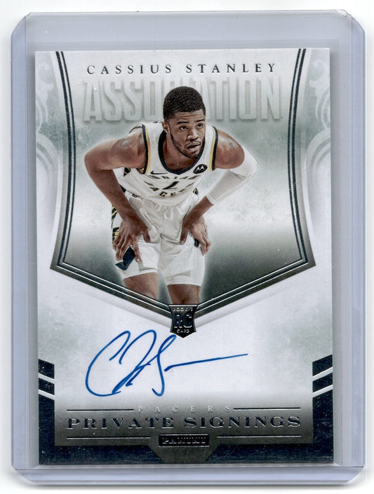 2021-22 Panini Private Signings Cassius Stanley Auto Indiana Pacers #PSA-CST