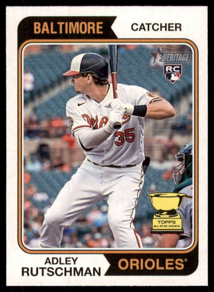 2023 Topps Heritage MLB Baseball #7 Adley Rutschman RC