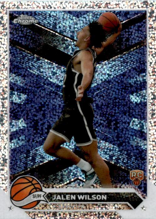 2023-24 Topps Chrome Speckle Refractors #61 Jalen Wilson Rookie Nets