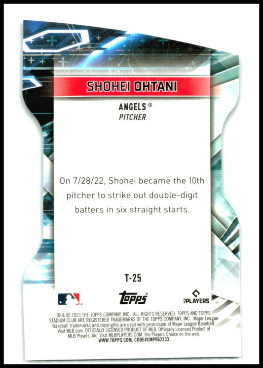 2023 Stadium Club #T-25 Shohei Ohtani Los Angeles Angels