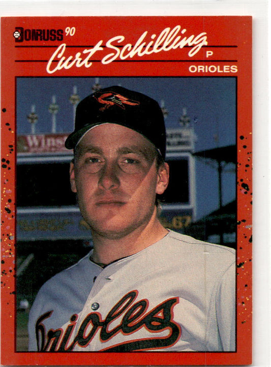 1990 Donruss #667a Curt Schilling Baltimore Orioles