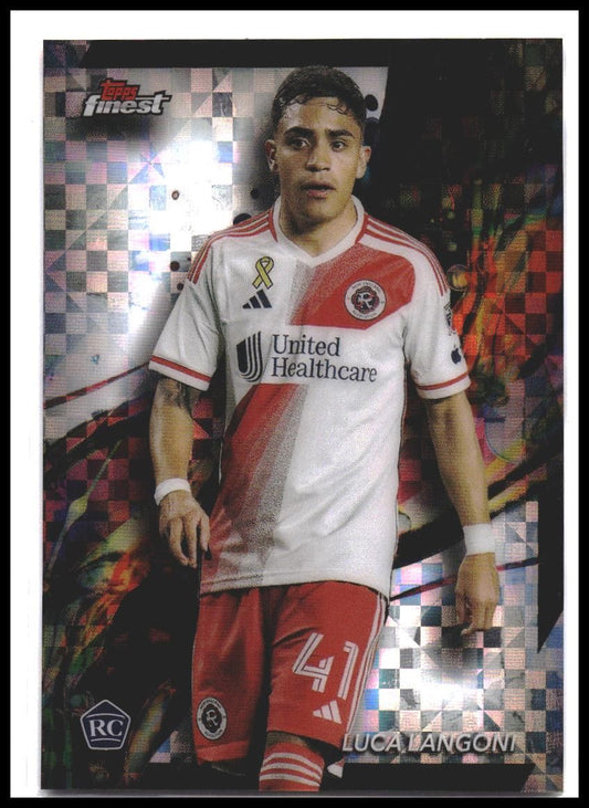 2024 Finest MLS #99 Luca Langoni Checkerboard Refractor