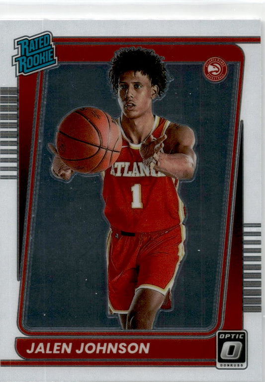 2021-22 Donruss Optic #181 Jalen Johnson Rookie Atlanta Hawks