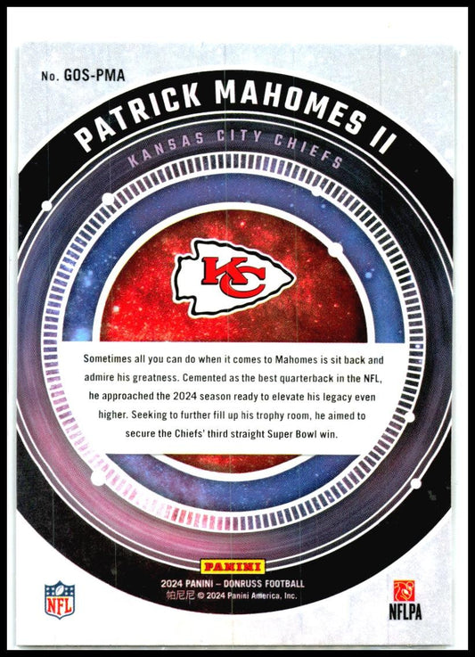 2024 Donruss Galaxy of Stars #GOS-PMA Patrick Mahomes II Kansas City Chiefs