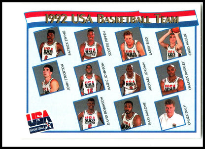 1991-92 Hoops McDonald's #62 1992 USA Basketball Team USA