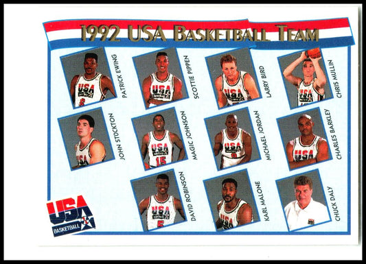 1991-92 Hoops McDonald's #62 1992 USA Basketball Team USA