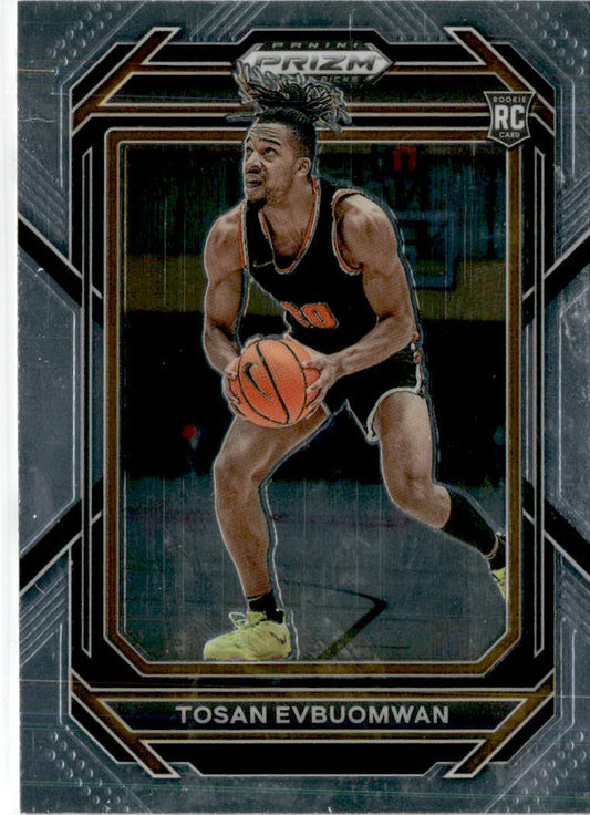 2023 Panini Prizm Draft Picks #11 Tosan Evbuomwan Princeton Tigers