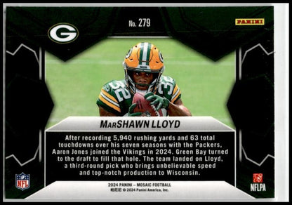 2024 Panini Mosaic #279 MarShawn Lloyd Green Bay Packers