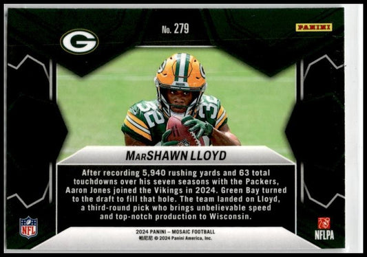 2024 Panini Mosaic #279 MarShawn Lloyd Green Bay Packers